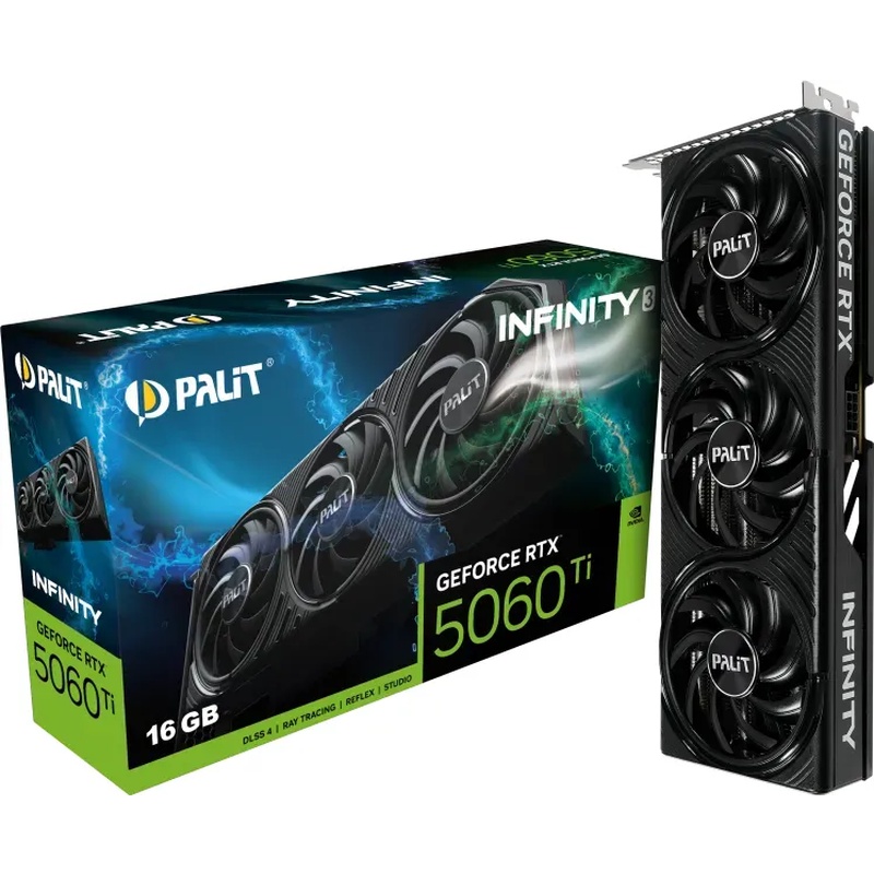 Bild von Palit GeForce RTX 5060 Ti 16G Infinity 3 - 16GB GDDR7, HDMI, 3x DP