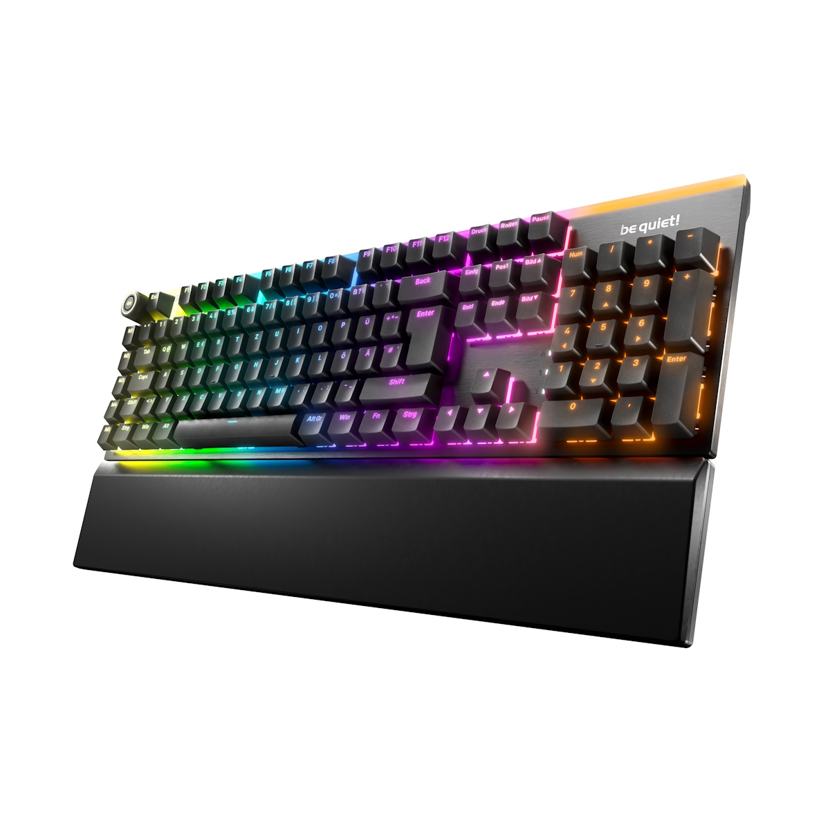 Bild von be quiet! Light Mount Silent Tactile Tastatur - Gaming Tastatur mit geschmierten Taktilen Switches, 3 Schicht-Dämmung und 3D Media Wheel
