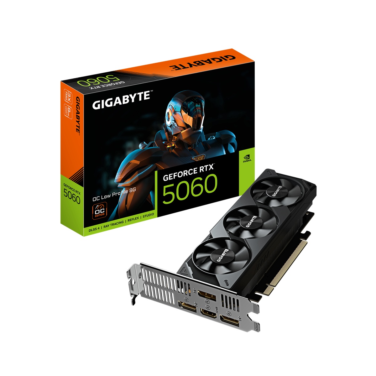 Bild von Gigabyte GeForce RTX 5060 OC Low Profile 8G Grafikkarte - 8GB GDDR7, HDMI, 3x DP