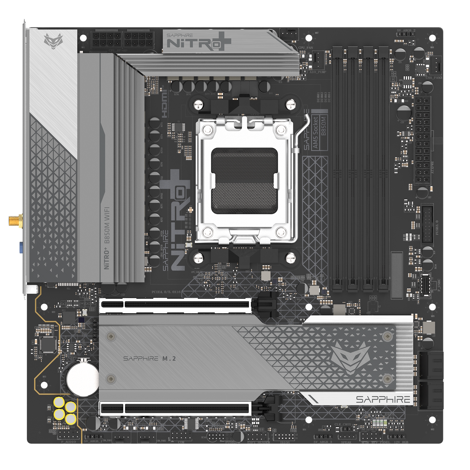 Bild von SAPPHIRE NITRO+ B850M WIFI Mainboard Sockel AM5