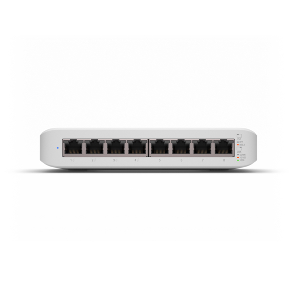 Bild von Ubiquiti Lite 8-Port PoE Managed Switch 8x Gigabit Ethernet (4x PoE+, max. 52W)