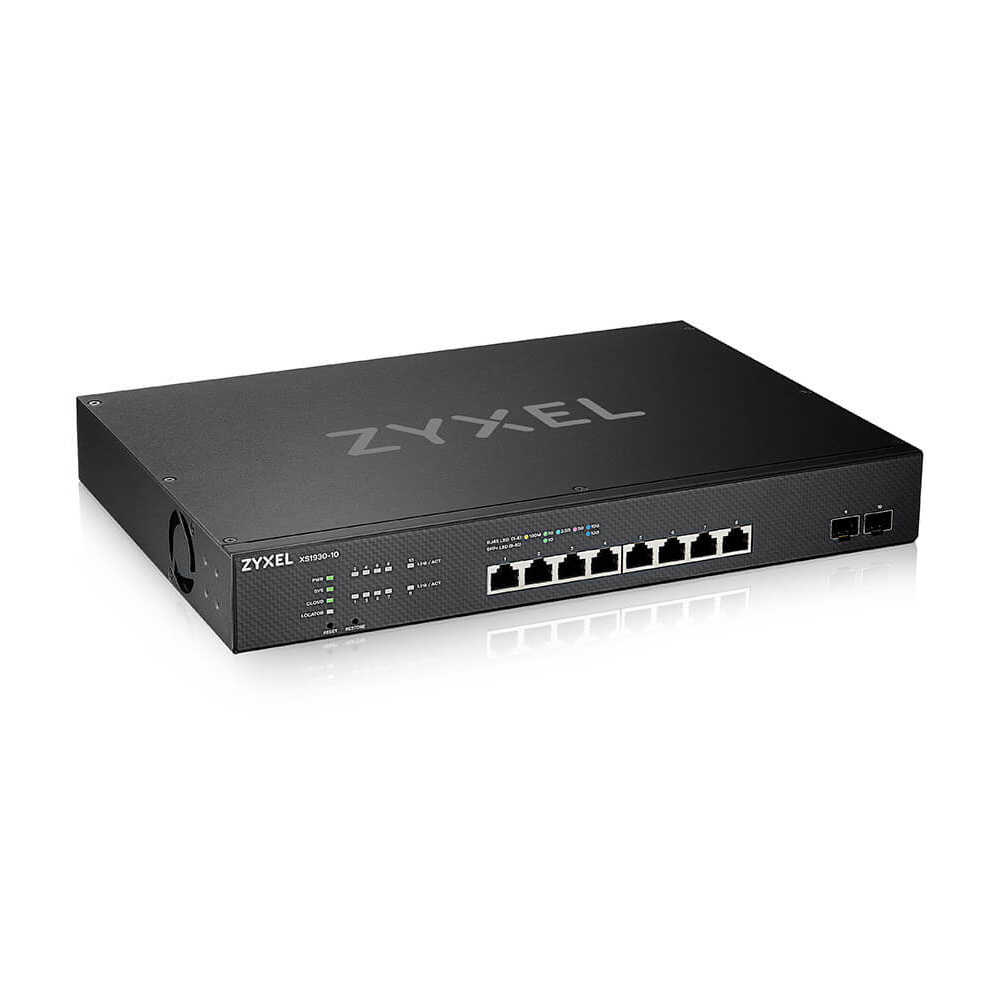 Bild von Zyxel 10-Port Smart Managed Gigabit Switch (XS1930-10) [8x 100M/1G/2,5G/5G/10G Ethernet, 2x 10-Gigabit SFP+]
