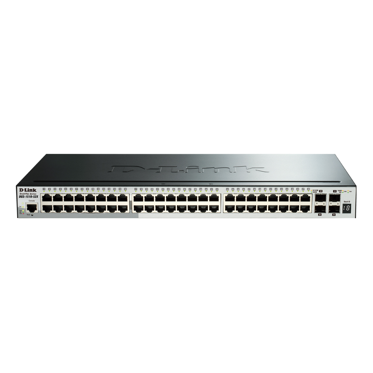 Bild von D-Link DGS-1510-52X Stackable Smart Managed Switch 52-Port 48x Gigabit Ethernet, 4x 10 Gbit/s SFP+