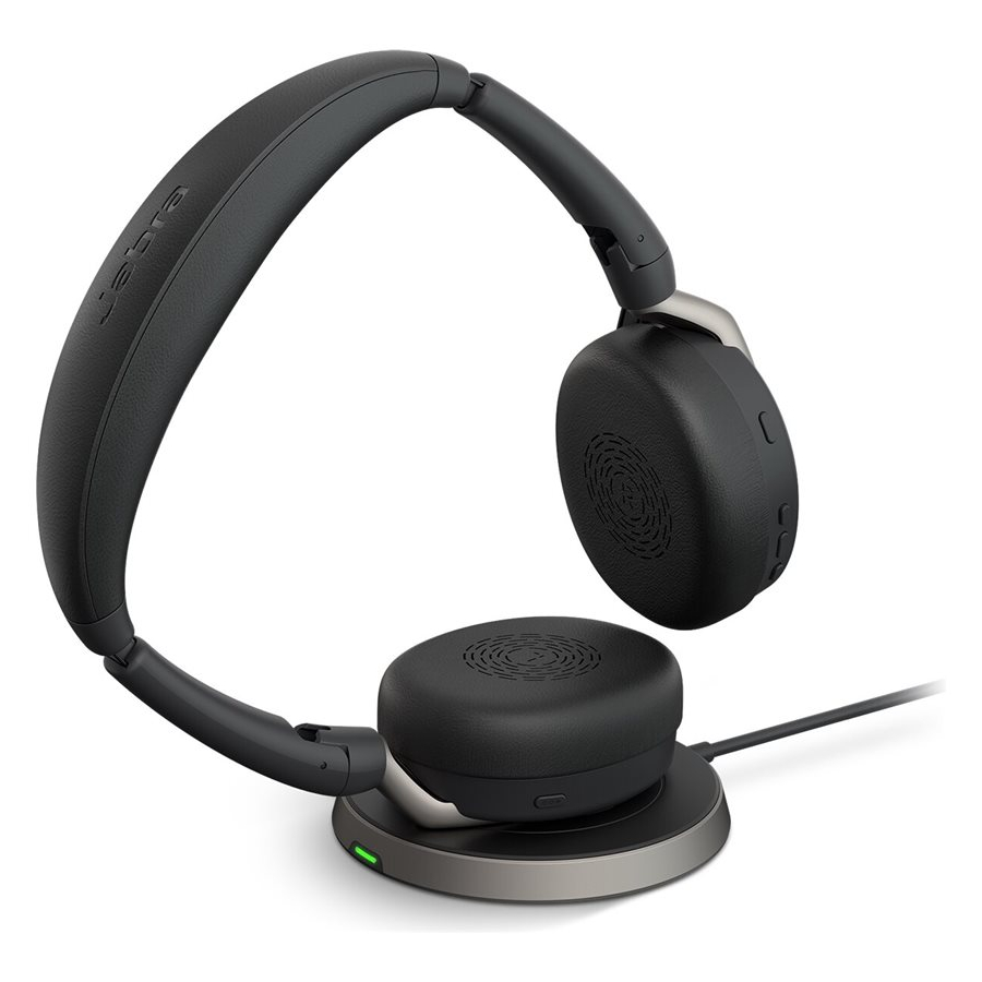 Bild von Jabra Evolve2 65 Flex, Ultrakompaktes Stereo Bluetooth Headset Aktive Geräuschunterdrückung (ANC), MS Teams zertifiziert, incl. Bluetooth-Adapter Link