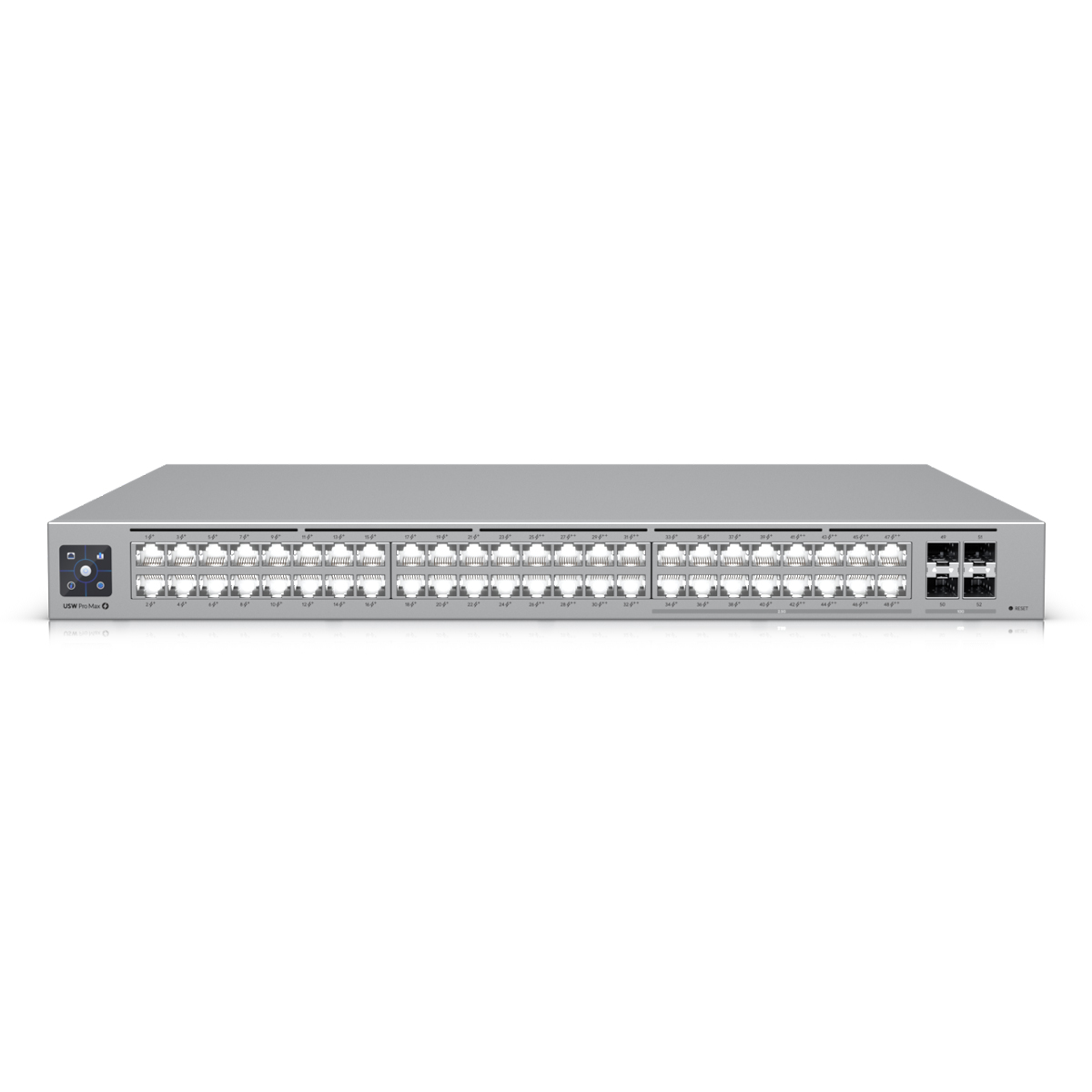 Bild von Ubiquiti Pro Max 48 PoE Managed Switch 4x 10G SFP+, 16x 2.5GbE (8x PoE++, 8x PoE+), 32x 1GbE (8x PoE++, 24x PoE+)