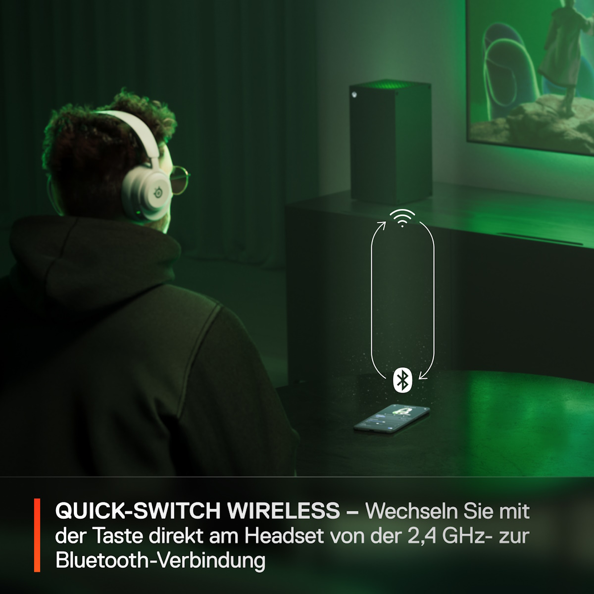 Bild von SteelSeries Arctis Nova 5X White kabelloses Gaming Headset für PC, XBOX, Switch, PlayStation, ClearCast 2.X Mikrofon, 60 Stunden Akkulaufzeit, weiß