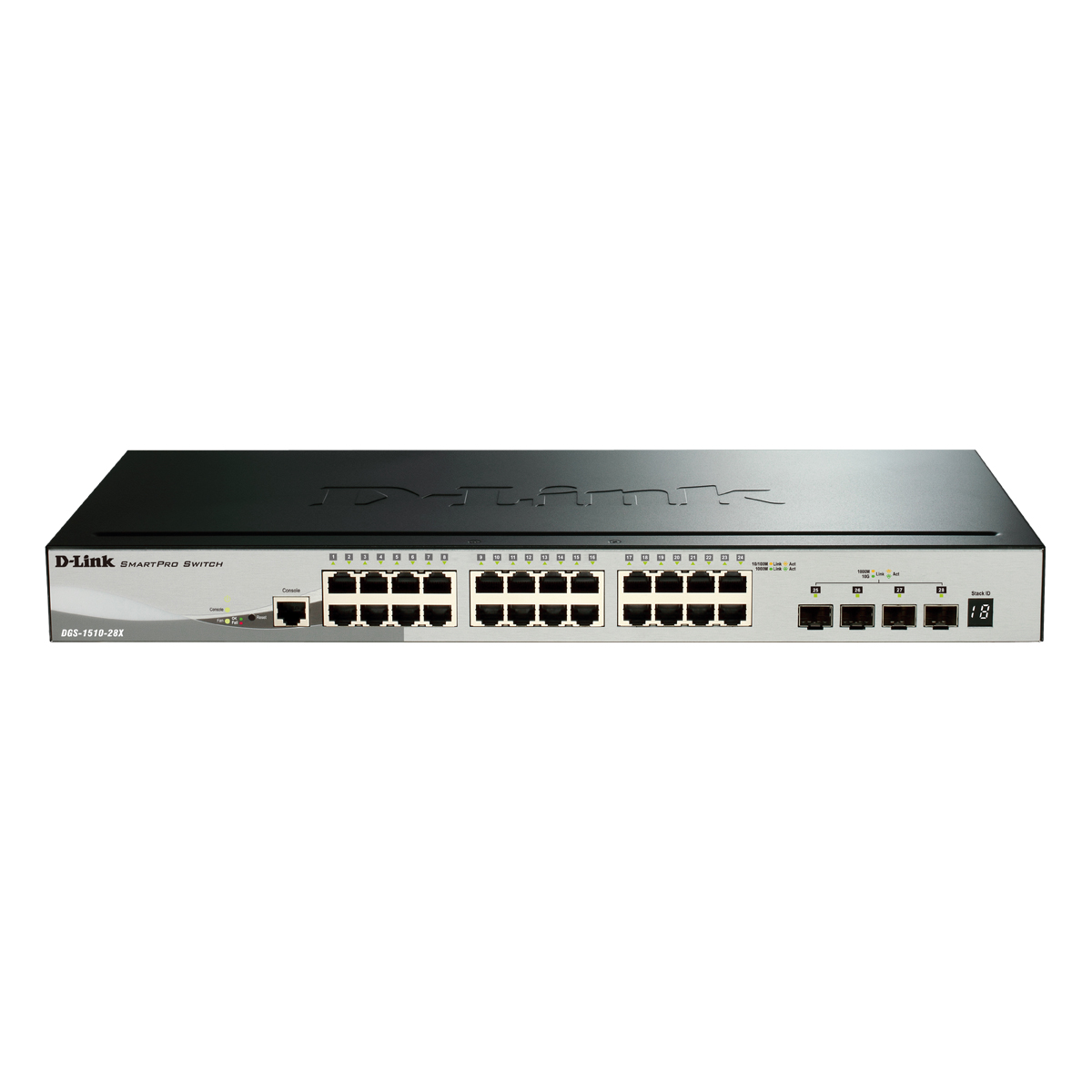 Bild von D-Link DGS-1510-28X Smart Managed Switch B-Ware [24x Gigabit Ethernet, 4x 10 Gbit/s SFP+]