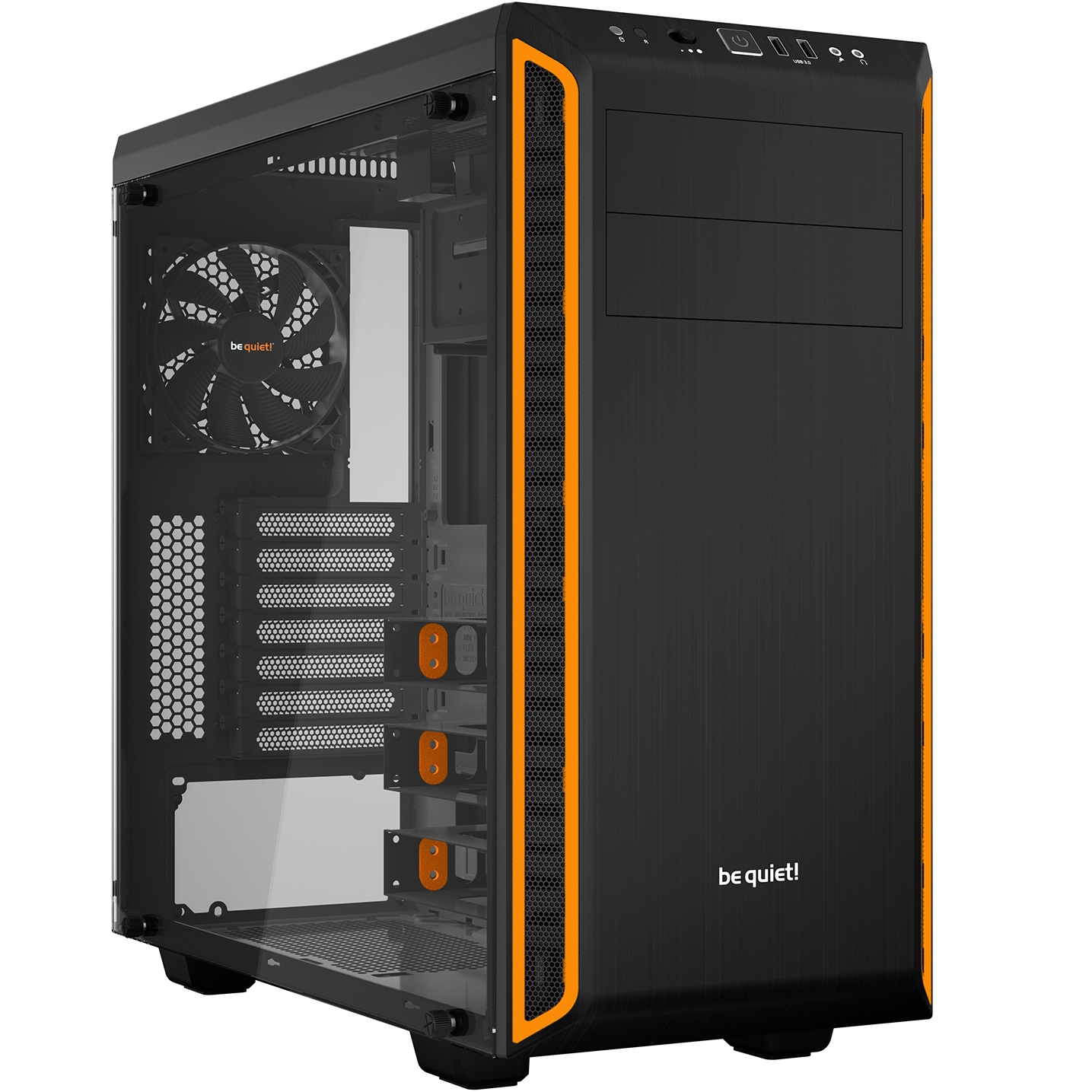 Bild von be quiet! PURE BASE 600 | WINDOW ORANGE PC-Gehäuse