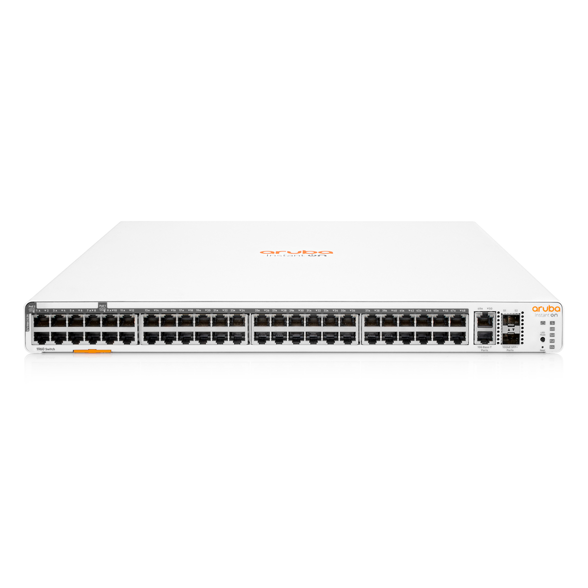 Bild von HPE Networking Instant On 1960 52-Port Switch (JL809A) [48x Gigabit LAN, PoE, 2x SFP+, 2x 10 Gigabit LAN]
