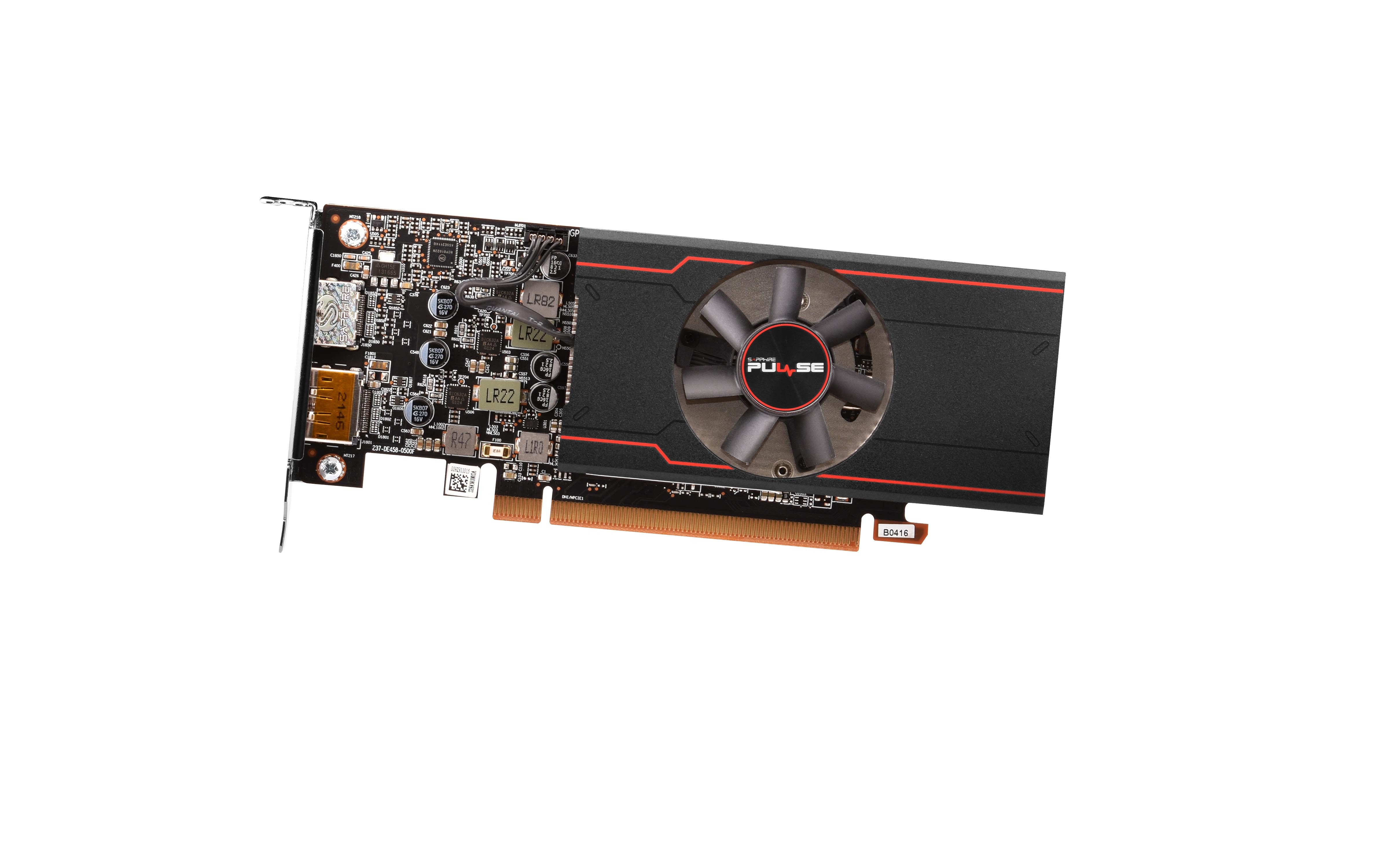 Bild von Sapphire Pulse Radeon RX 6400 Grafikkarte - 4GB GDDR6, HDMI, DP