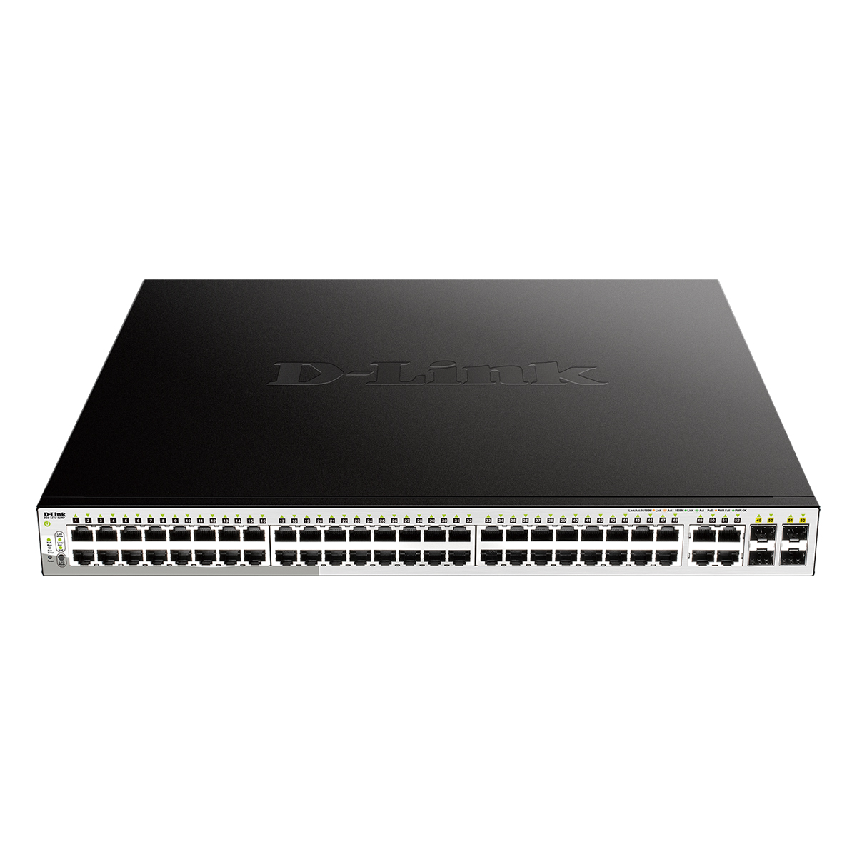 Bild von D-Link DGS-1210-52MP Smart+ Managed Switch [48x Gigabit Ethernet PoE+, 4x GbE/SFP Combo]