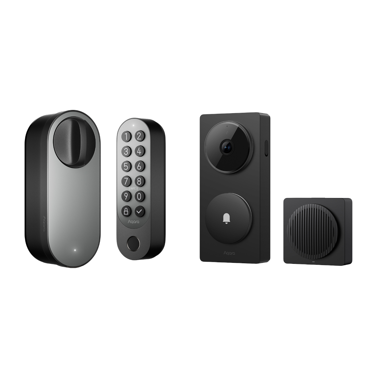 Bild von Aqara Smart Lock U200 + G410 schwarz U200 + G410 schwarz
