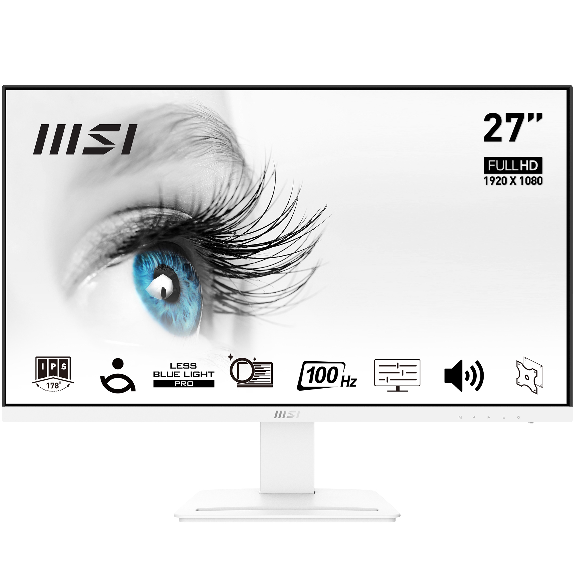 Bild von MSI MP273AWDE Business Monitor - FHD IPS Panel, 100Hz, White