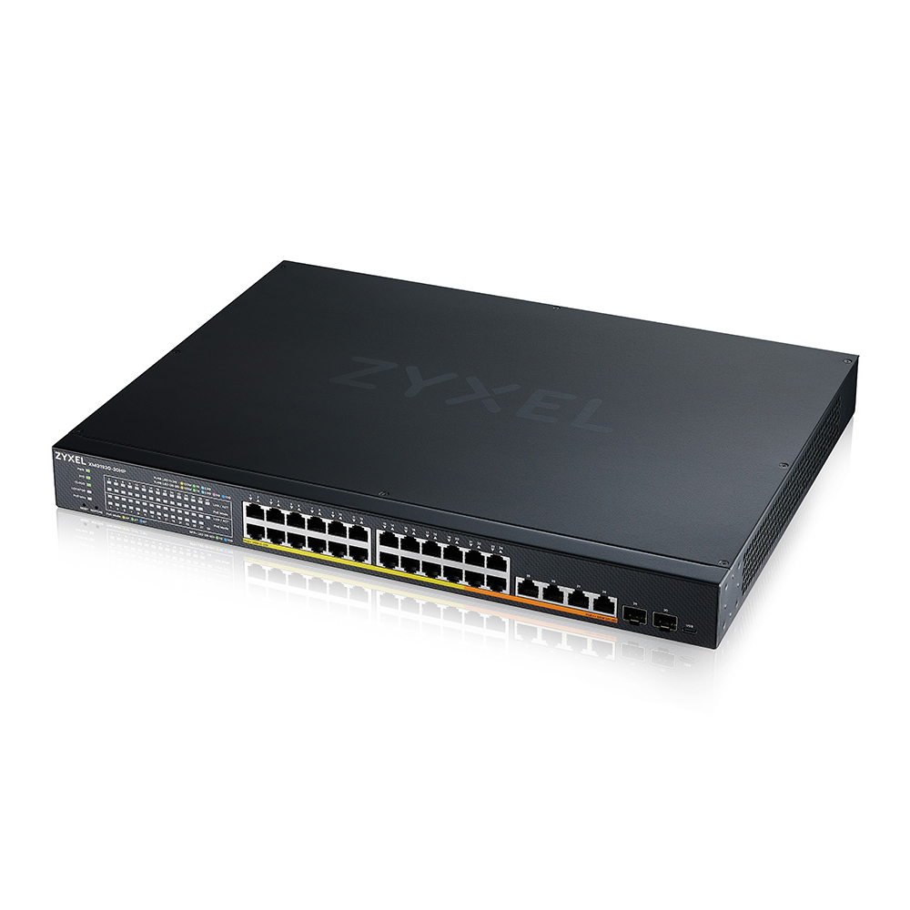 Bild von Zyxel XMG1930-30HP Smart Managed Switch 24x 2.5G Ethernet (20x PoE+, 4x PoE++), 4x 10G Ethernet (PoE++), 2x 10G SFP+