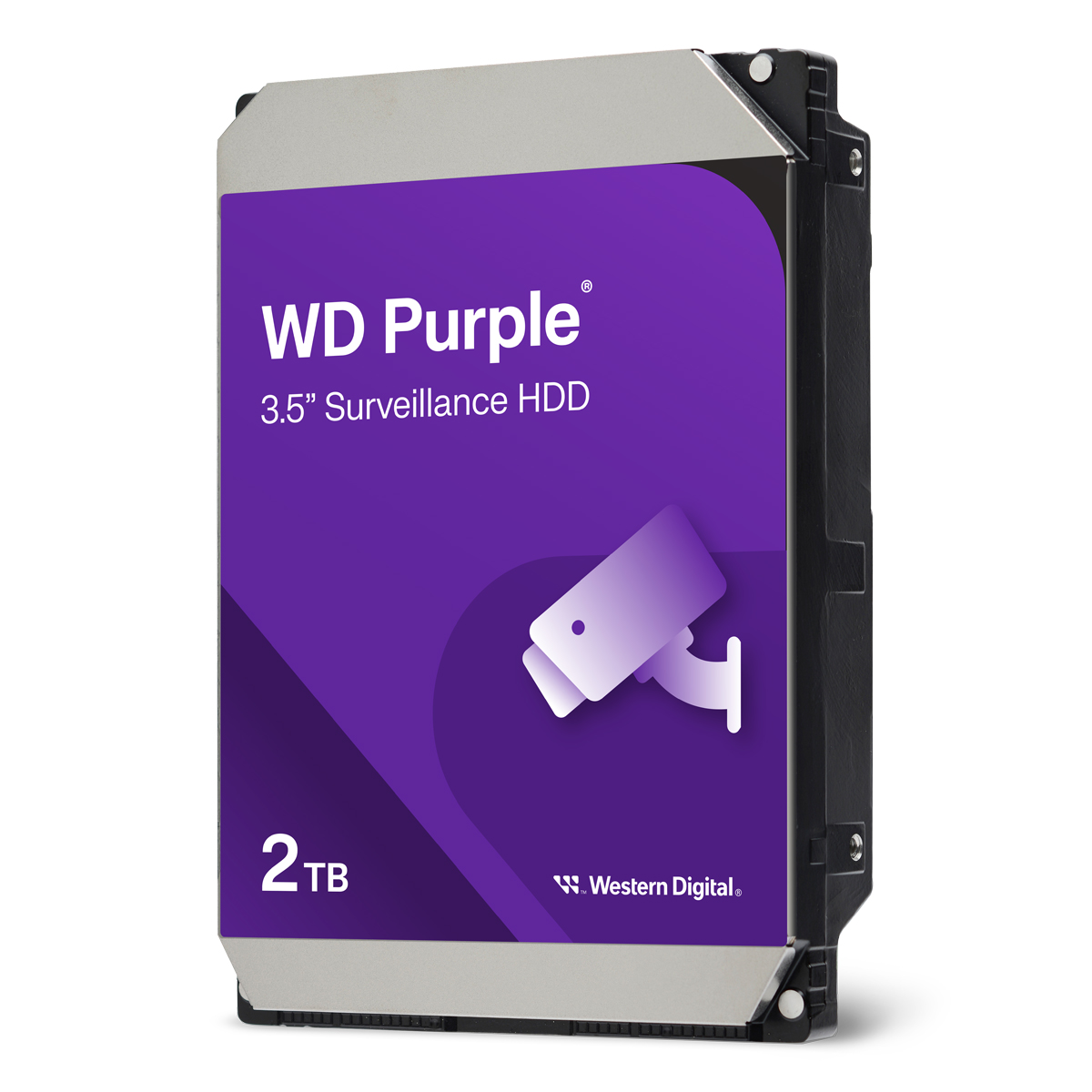 Bild von Western Digital WD Purple 2TB 3.5 Zoll SATA 64MB Interne Surveillance Festplatte (CMR)