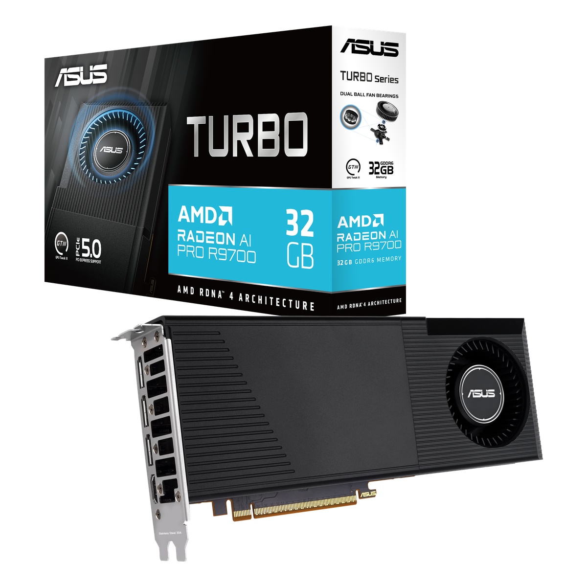 Bild von ASUS AMD RADEON AI PRO R9700 32GB Grafikkarte - 32GB