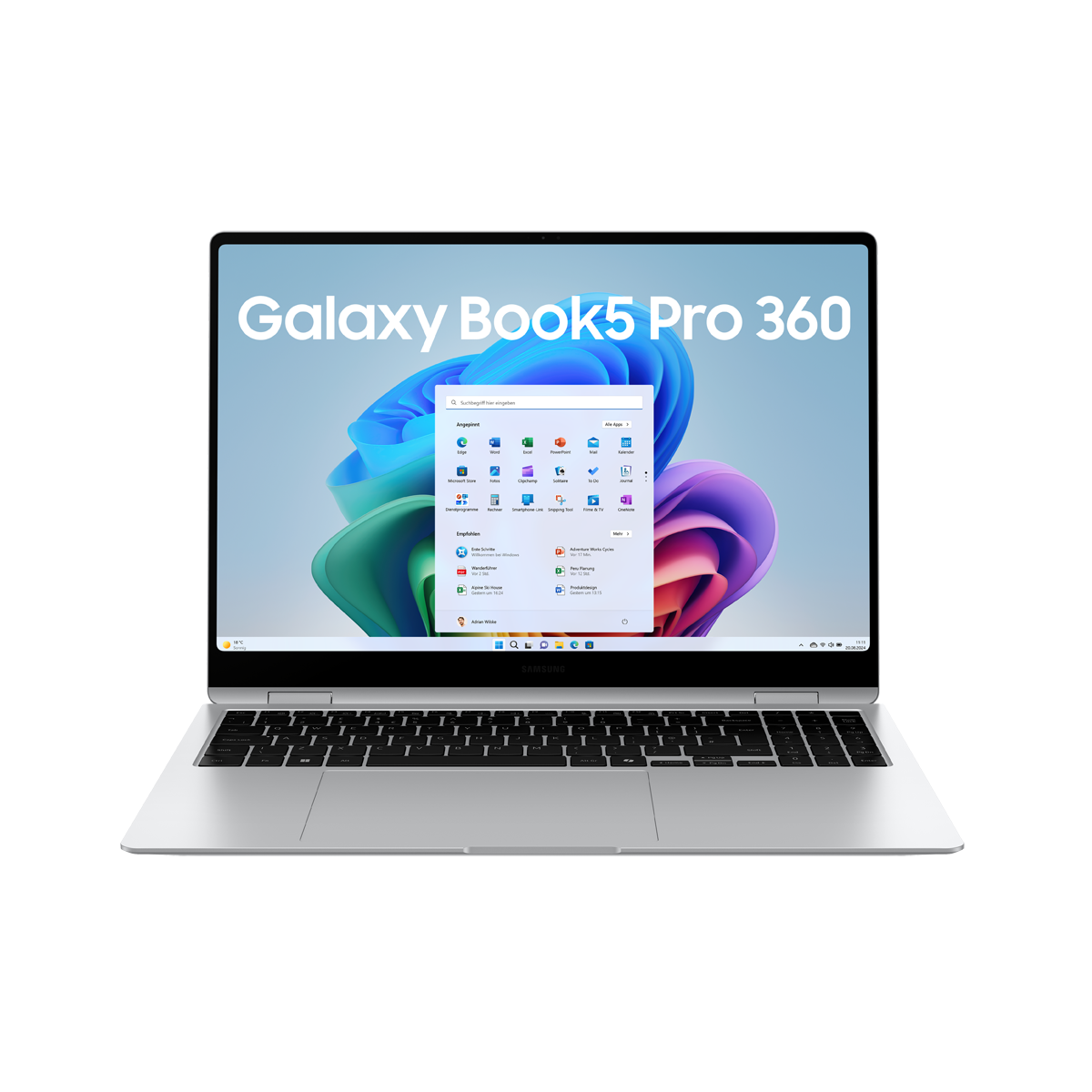 Bild von SAMSUNG Galaxy Book5 Pro 360 16 Zoll Intel Core Ultra 7 258V 32GB 1000GB W11 Platinum Silver