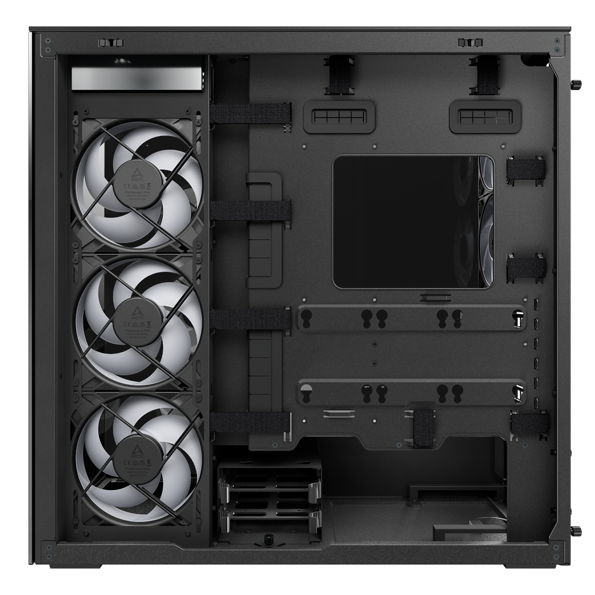 Bild von ARCTIC Xtender Mirror Black | PC-Gehäuse B-Ware