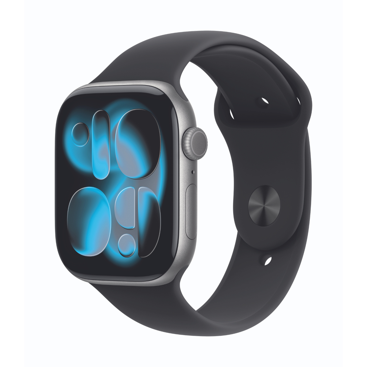 Bild von Apple Watch Series 11  46mm Space Grau Aluminium Gehäuse B-Ware mit Schwarz Sport Band - M/L