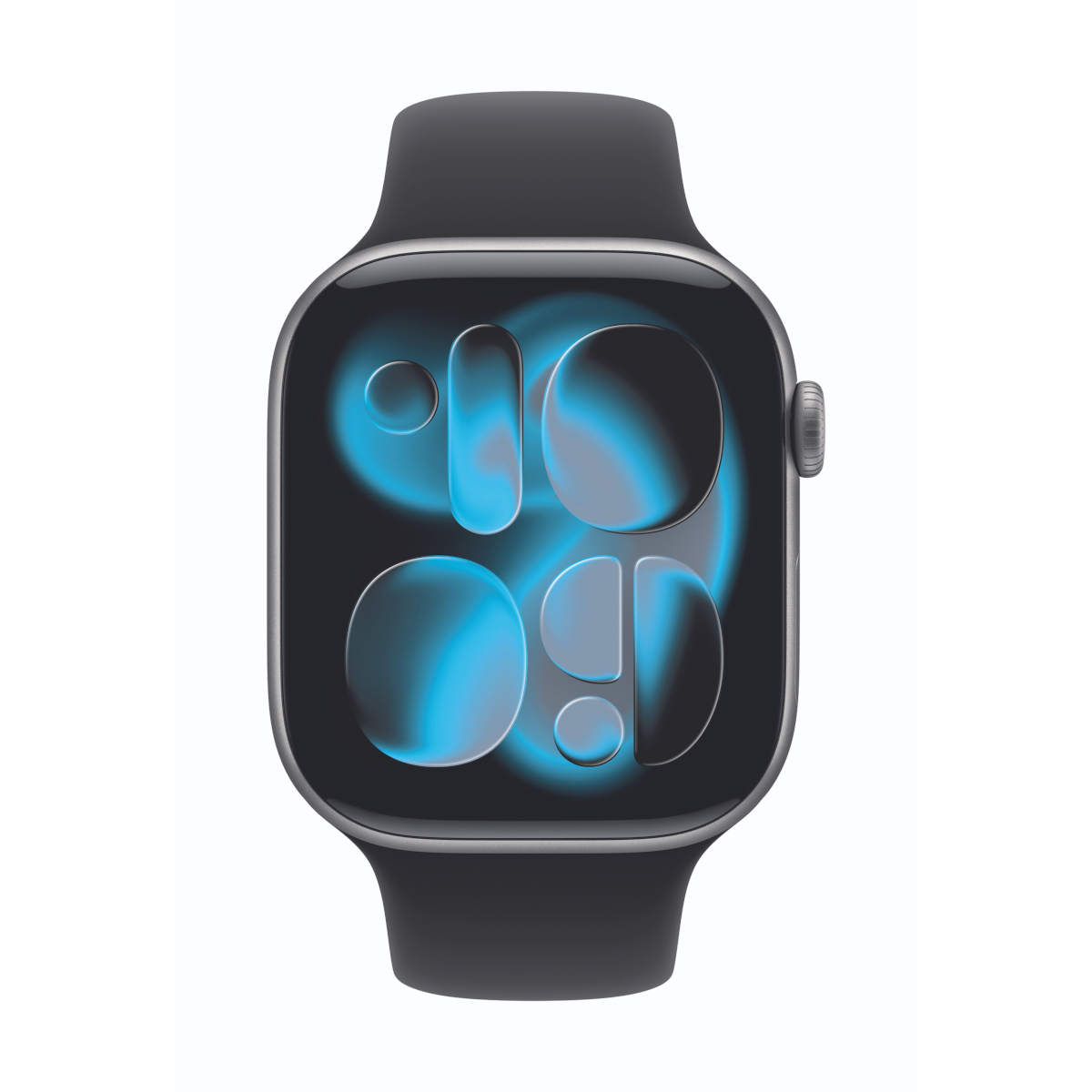 Bild von Apple Watch Series 11  46mm Space Grau Aluminium Gehäuse B-Ware mit Schwarz Sport Band - M/L