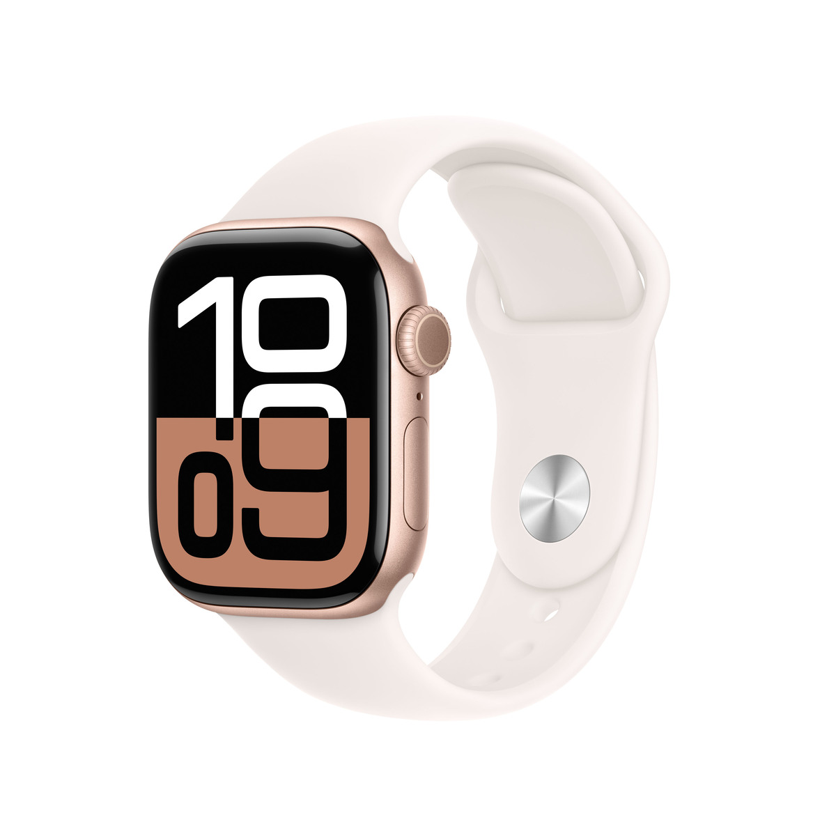 Bild von Apple Watch S10 Roségold Aluminium Sport Band Blassrosa B-Ware GPS + Cellular 42mm MWXA3QF/A 2024