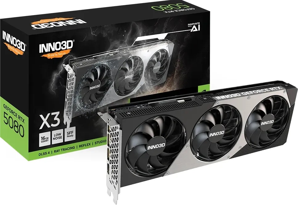Bild von INNO3D GeForce RTX 5080 X3 - 16GB GDDR7, HDMI, 3x DP