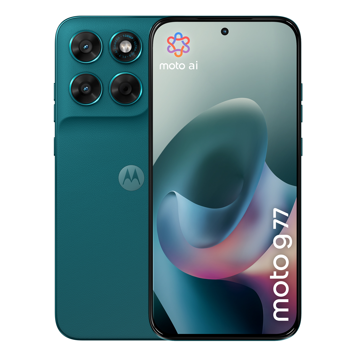 Bild von Motorola Moto G77 256GB Shaded Spruce 17,22 cm (6,78") AMOLED Display, Android 16, 108MP Dual-Kamera
