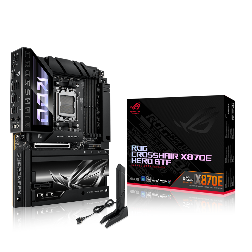 Bild von ASUS ROG CROSSHAIR X870E Hero BTF Mainboard Sockel AM5