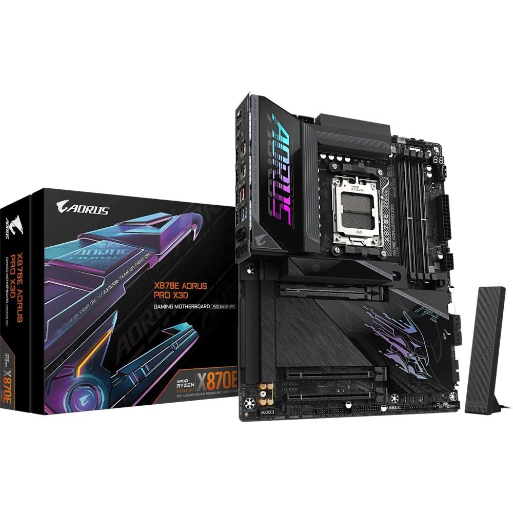 Bild von GIGABYTE X870E AORUS Pro X3D Mainboard Sockel AM5