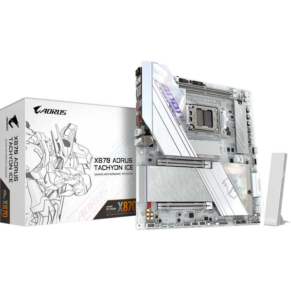 Bild von GIGABYTE X870 AORUS Tachyon ICE Mainboard Sockel AM5