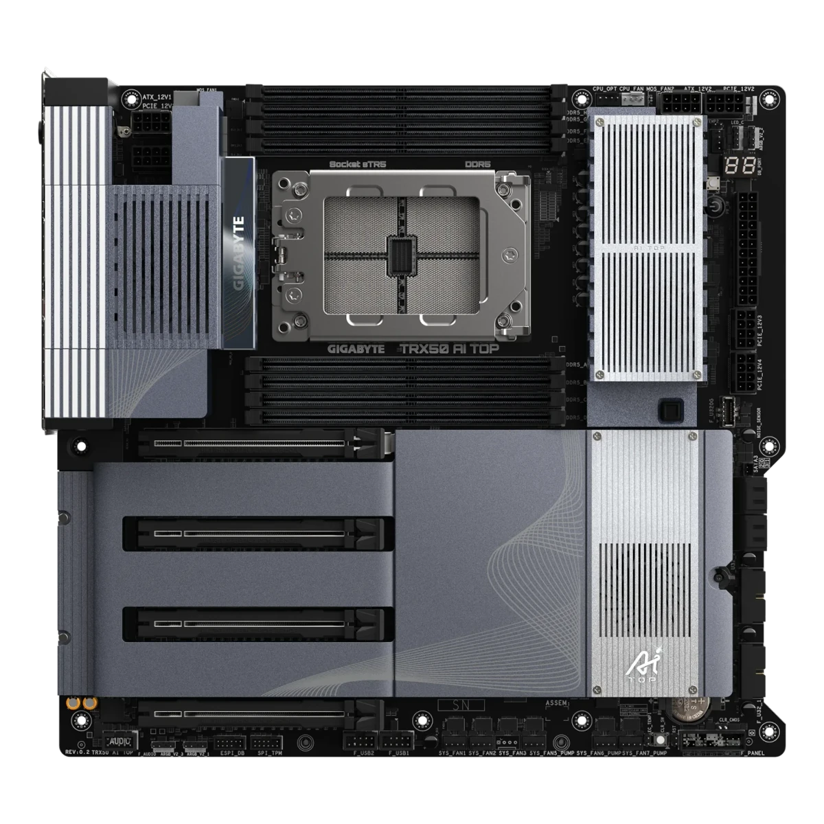 Bild von GIGABYTE TRX50 AI TOP Mainboard