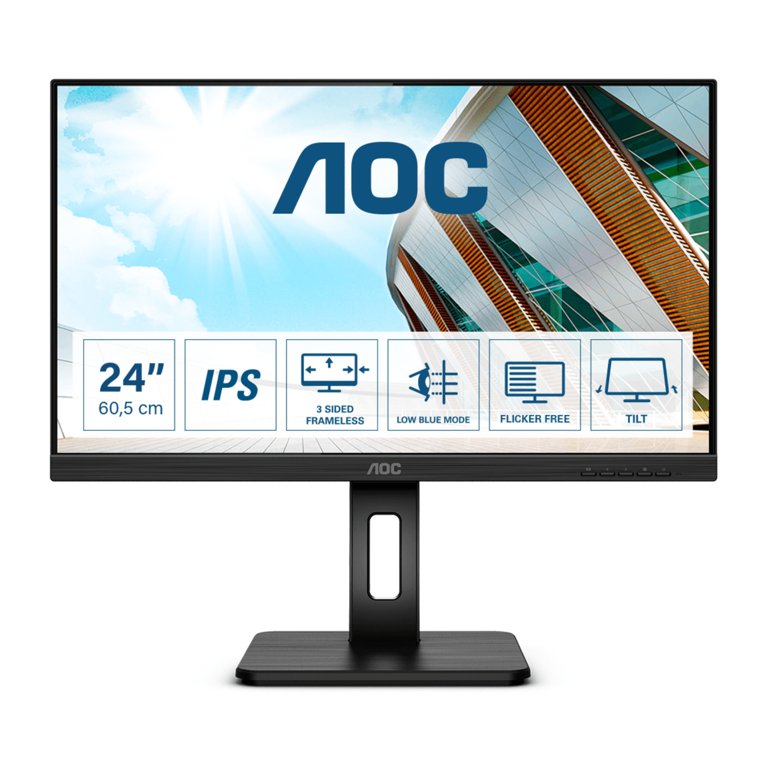 Bild von AOC Q24P2Q Office Monitor - IPS, QHD, Höhenverstellung