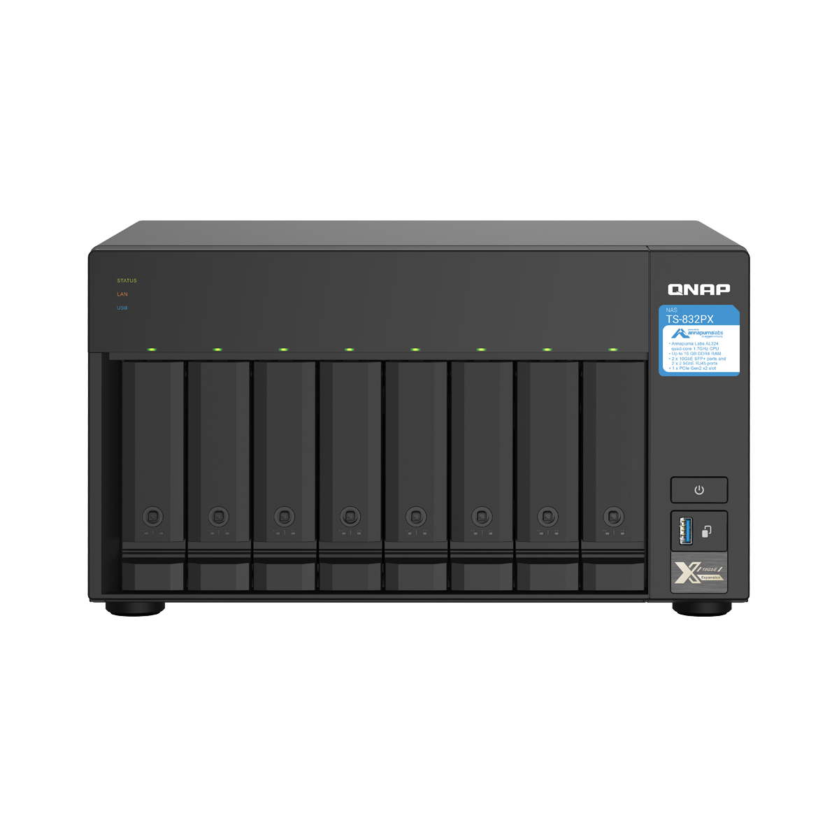 Bild von QNAP TS-832PX-4G NAS 8-Bay